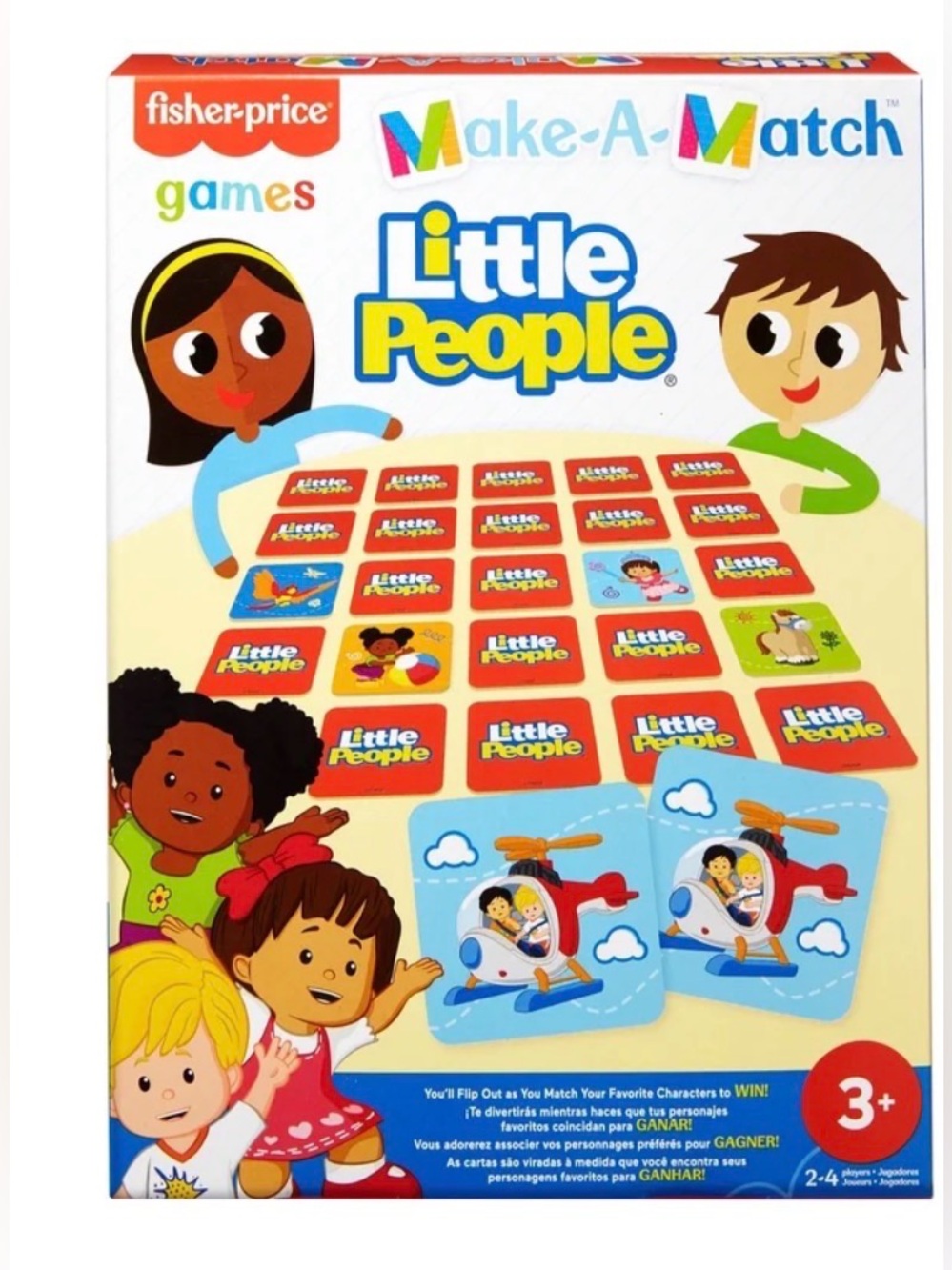 Fisher-Price Make-A-Match Little People Card Game NIB